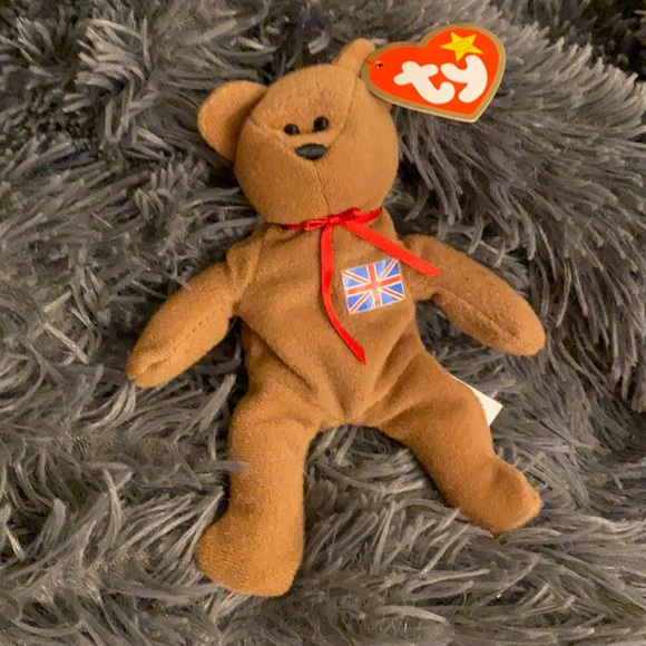 Britannia the Bear -Teenie Beanie Baby - Picture 1 of 5